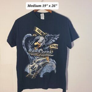 Bob Seger Roll Me Away Tour 2018-2019 Black Concert T-Shirt Size Medium VGUC